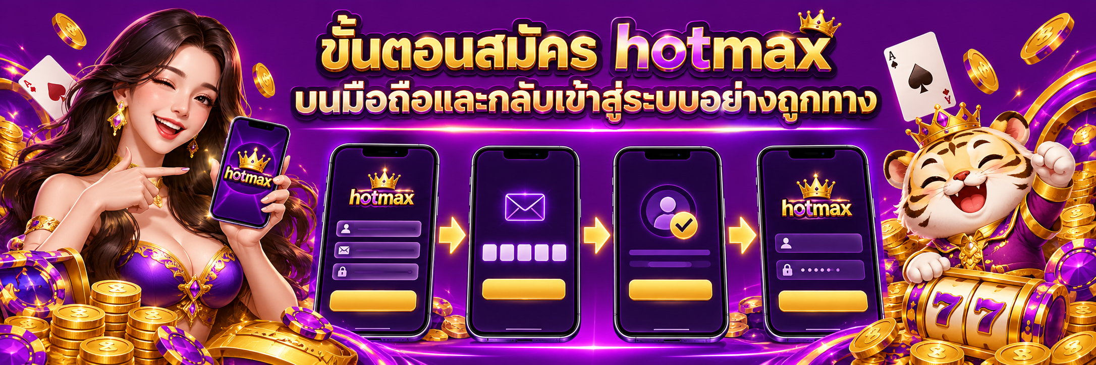 ขั้นตอนสมัคร hotmax บนมือถือและกลับเข้าสู่ระบบอย่างถูกทาง